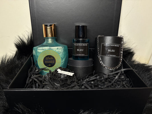 BOX CADEAU BLEU HOMME